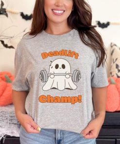 Deadlift Champ Funny Halloween T-Shirt | Spooky Fitness Gym Tee