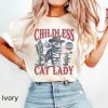 Retro Childless Cat Lady Shirt, Funny Kamala Harris Shirt