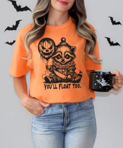 Comfort Colors You'll Float Too Horror Raccoon Halloween Shirt