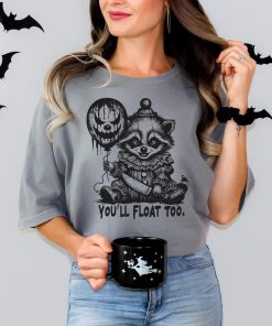 Comfort Colors You'll Float Too Horror Raccoon Halloween Shirt