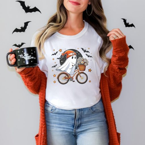 Comfort Colors® Cute Halloween Ghost Shirt, Halloween Women's Shirt