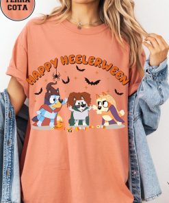 Comfort Colors Happy Heelerween Shirt, Bluey Halloween T-Shirt