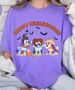 Comfort Colors Happy Heelerween Shirt, Bluey Halloween T-Shirt