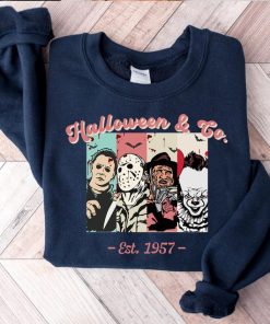 Halloween & Co Est. 1957 Sweatshirt, Horror Character Movie Hoodie