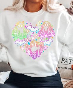 Neon Lights Ghost Sweatshirt, Halloween Ghost Shirt