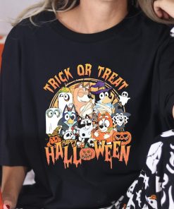 Bluey Halloween Trick or Treat, Retro Spooky Halloween Sweatshirt