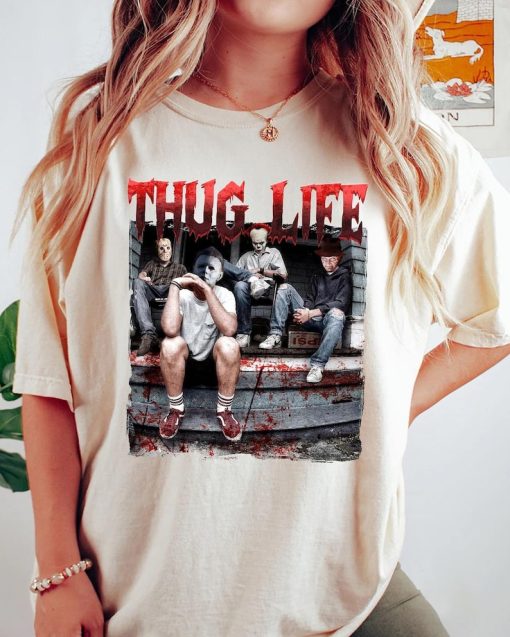 Thug Life Horror Movie Shirt, Funny Horror Killers Shirt