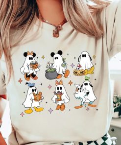 Comfort Colors® Halloween Disney Shirt, Mickey and Friends Ghost Shirt