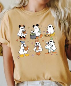 Comfort Colors® Halloween Disney Shirt, Mickey and Friends Ghost Shirt