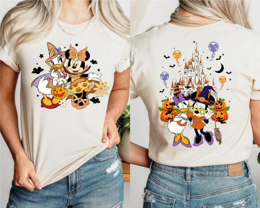 Minnie And Daisy Halloween T-Shirt, Disney Minnie Daisy Pumpkin