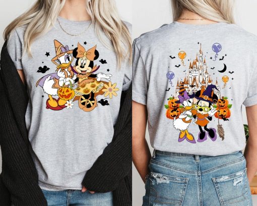 Minnie And Daisy Halloween T-Shirt, Disney Minnie Daisy Pumpkin