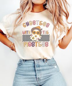 Comfort Colors® Cute Ghost T-Shirt, Retro Halloween T-Shirt