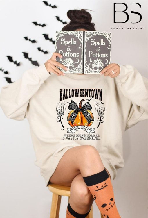 Halloweentown Sweatshirt, Retro Halloween Pumpkin Sweatshirt