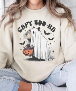 Capy-Boo-Ra Halloween Sweatshirt, Trick Or Treat Capybara Shirt