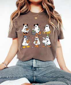 Comfort Colors® Halloween Disney Shirt, Mickey and Friends Ghost Shirt