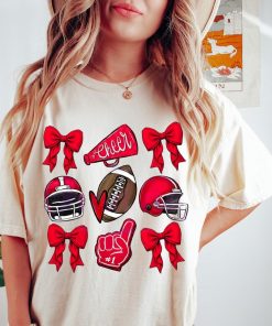 Coquette Game Day Shirt Football Mom Shirt, Mom Game Day Tee