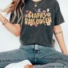 Retro Halloween Comfort Colors shirt, Happy Halloween Boho Shirt