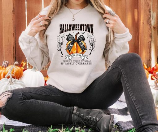 Halloweentown Sweatshirt, Retro Halloween Pumpkin Sweatshirt