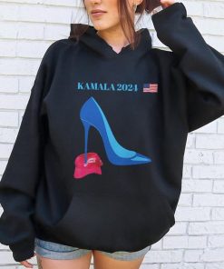 Kamala Harris Heels Stepping On Red MAGA Hat Shirt