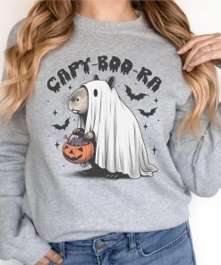 Capy-Boo-Ra Halloween Sweatshirt, Trick Or Treat Capybara Shirt