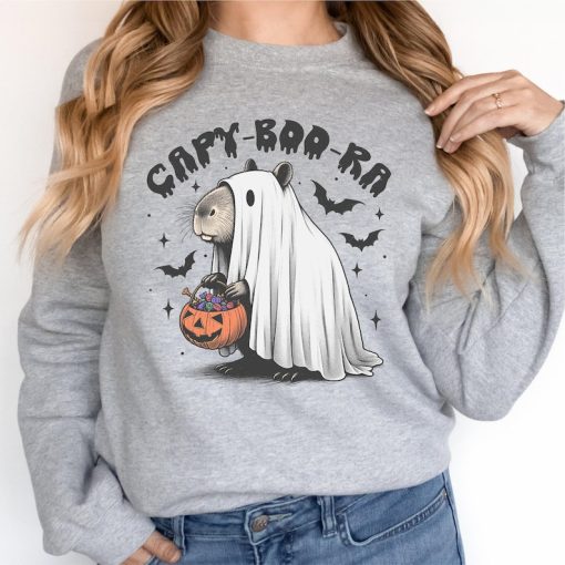 Capy-Boo-Ra Halloween Sweatshirt, Trick Or Treat Capybara Shirt