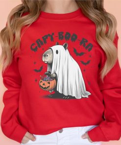 Capy-Boo-Ra Halloween Sweatshirt, Trick Or Treat Capybara Shirt