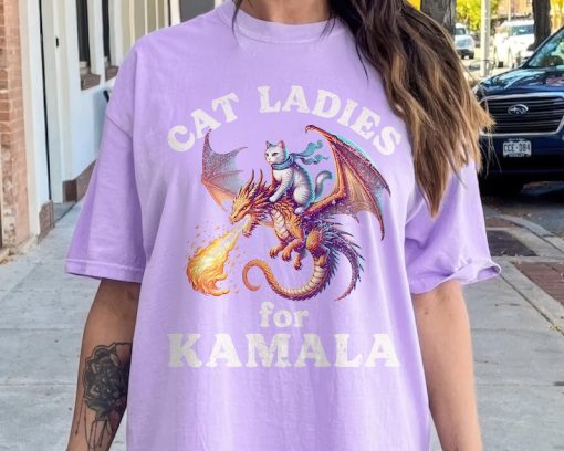 Cat Ladies for Kamala Shirt, Feminist Shirt Gift