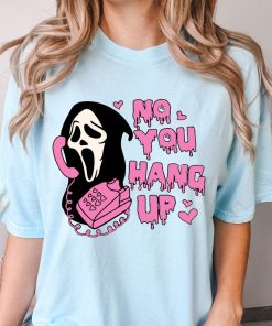 Comfort Colors® No You Hang Up Shirt, Pink Halloween 90s T-shirt