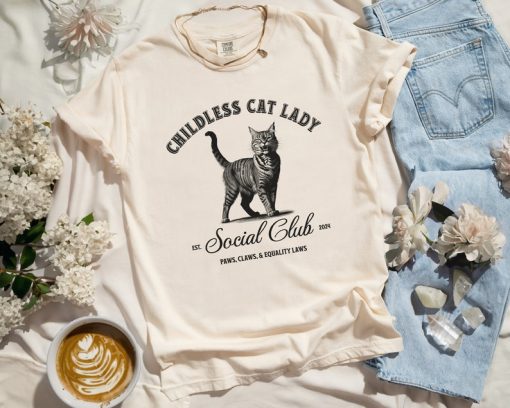 Childless Cat Lady Shirt Funny Political Shirt Halloween Social Club