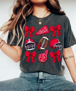 Coquette Game Day Shirt Football Mom Shirt, Mom Game Day Tee