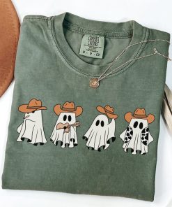 Comfort Colors® Cowboy Ghost Shirt, Cute Ghost TShirt