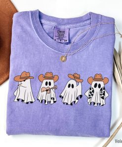 Comfort Colors® Cowboy Ghost Shirt, Cute Ghost TShirt