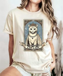 Tarot Card Shirt Childless Cat Lady Shirt Vote Kamala Tee Cat Lover