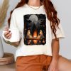 Comfort Colors Camping Halloween Ghost Reading Book Shirt