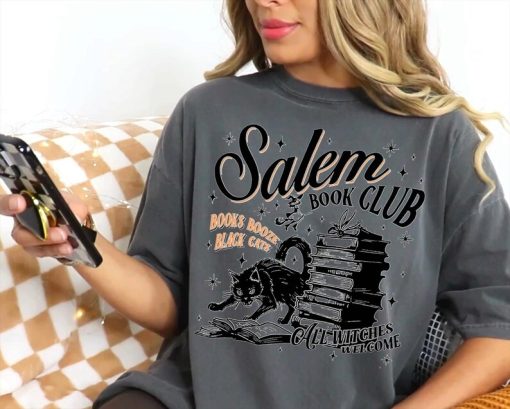 Comfort Colors Salem Book Club Shirt Halloween bookish shirt Book