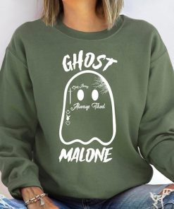 Ghost Malone Halloween Sweatshirt, Cute Funny Ghost Sweatshirt