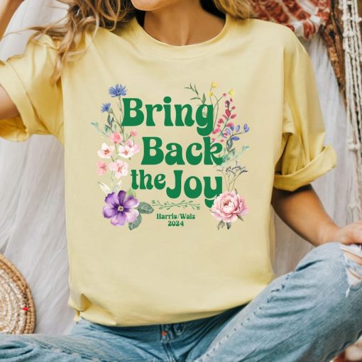 Bring Back the Joy T-Shirt, Harris Walz Tshirt, Kamala Tim 2024 Shirt