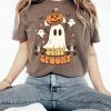 Retro Comfort Colors Ghost Shirt, Cute Fall Halloween Tee