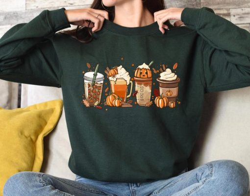 Pumpkin Spice Sweatshirt, Thanksgiving Sweatshirt, Turkey Sweatshirt