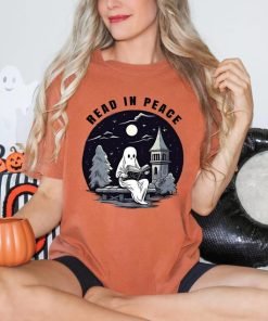 Comfort Colors Halloween Ghost Read In Peace Shirt, Halloween Costume