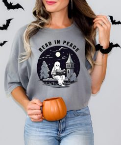 Comfort Colors Halloween Ghost Read In Peace Shirt, Halloween Costume