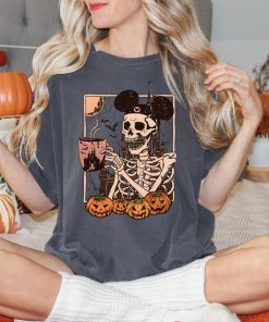 Comfort Colors® Halloween Disneyland Mickey Skeleton Coffee Shirt