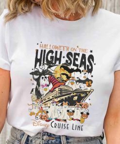 Vintage Disney Cruise Line Halloween On The High Seas 2024 Shirt