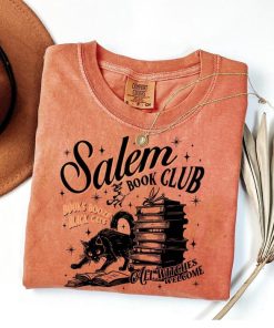 Comfort Colors Salem Book Club Shirt Halloween bookish shirt Book