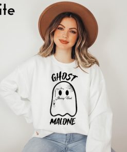 Ghost Malone Halloween Sweatshirt, Cute Funny Ghost Sweatshirt