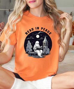 Comfort Colors Halloween Ghost Read In Peace Shirt, Halloween Costume